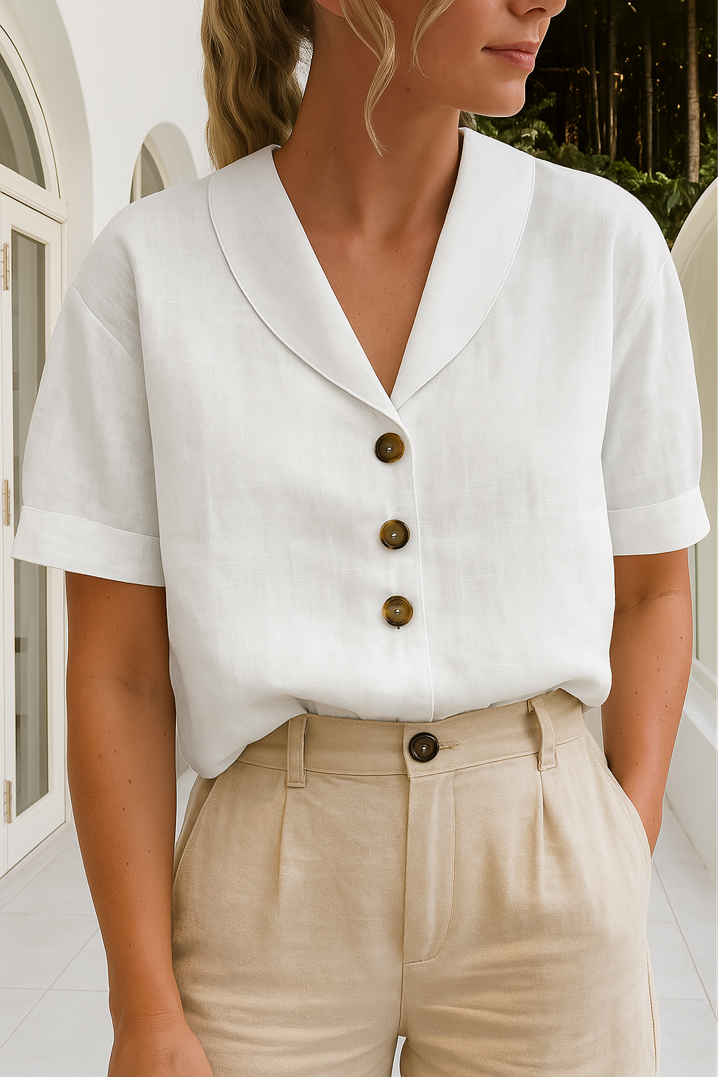 Dely - Blusa elegante Aviero Madrid