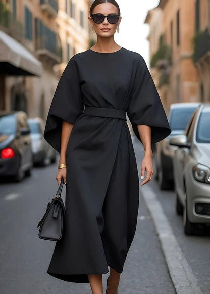 Vena - Vestido midi con cinturón Aura Sevilla