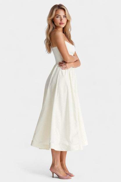 Marvelle - Vestido Midi Flowy Sin Mangas Aviero Madrid